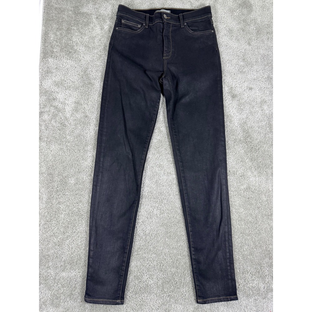 Principle Denim Innovators Sparkler Skinny Jeans Dark Indigo Coated Size 28